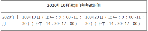 深圳自学考试十月份考试时间是什么时候(图2)
