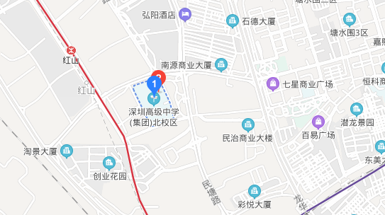 深圳深圳高级中学（集团）北校区自考考点地址、公交路线