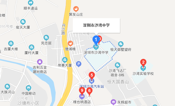 深圳沙湾中学考点路线、地址、公交(图1) 深圳沙湾中学考点路线、地址、公交