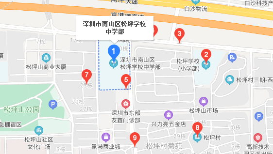 深圳自考[松坪学校中学部]考点地址|公交