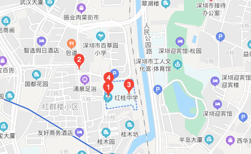 深圳市自考红桂中学考点地址、公交地铁路线(图1)