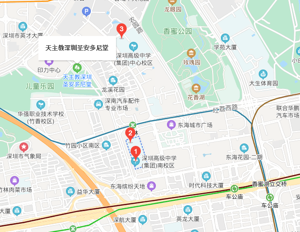 深圳自考【深圳高级中学（集团）南校区】考点路线(图1)