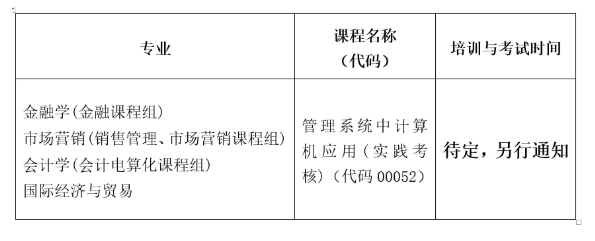 2022下半年深圳大学自考推迟《管理系统中计算机应用》实践考核培训与考试！