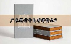 深圳高升专自考考什么？