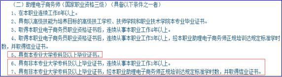 文凭不够,证书来凑,有哪些不需要学历可以考(图2) 电子商务考证学历要求